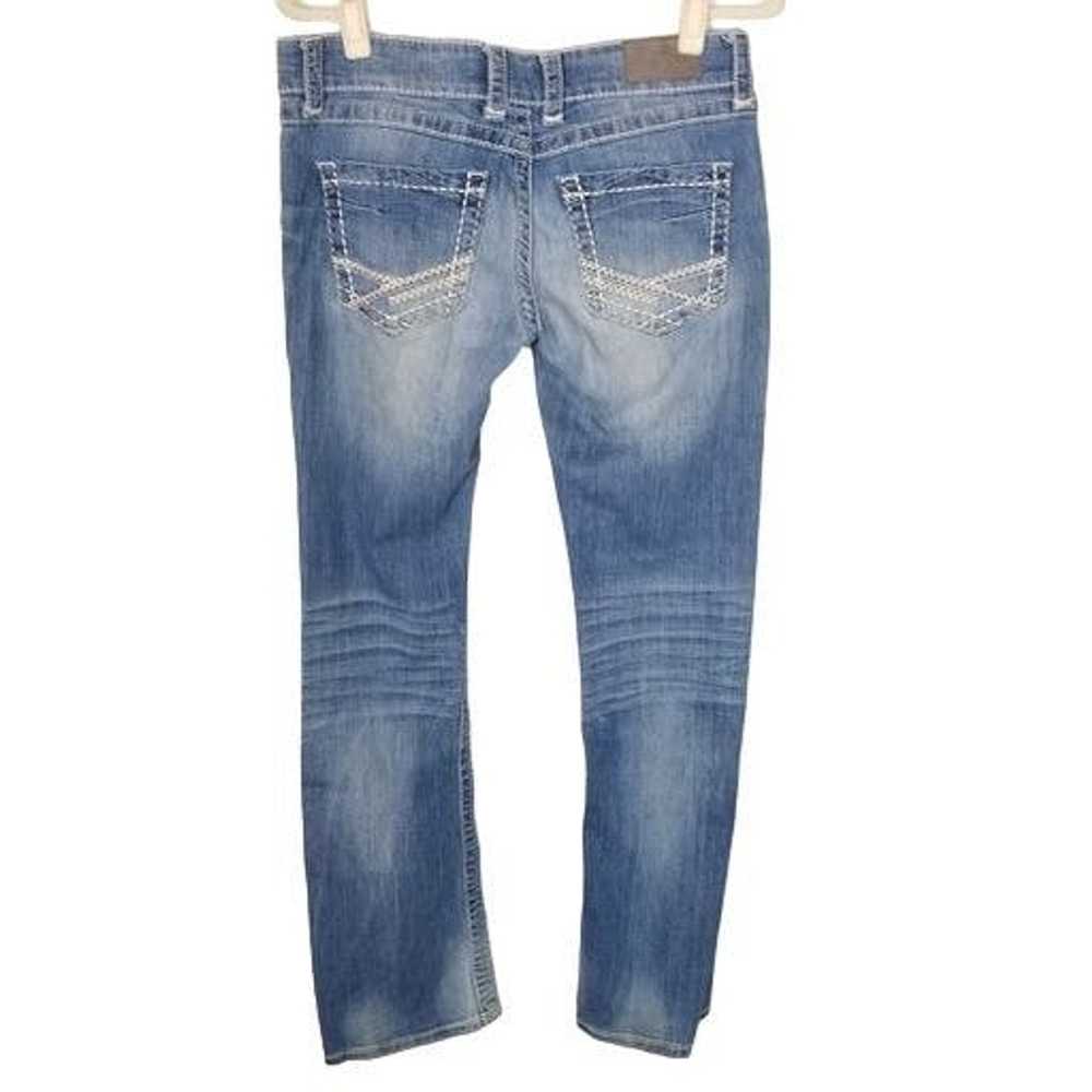 Bke BKE 29L Medium Wash Denim Low Rise Bootcut Sa… - image 8