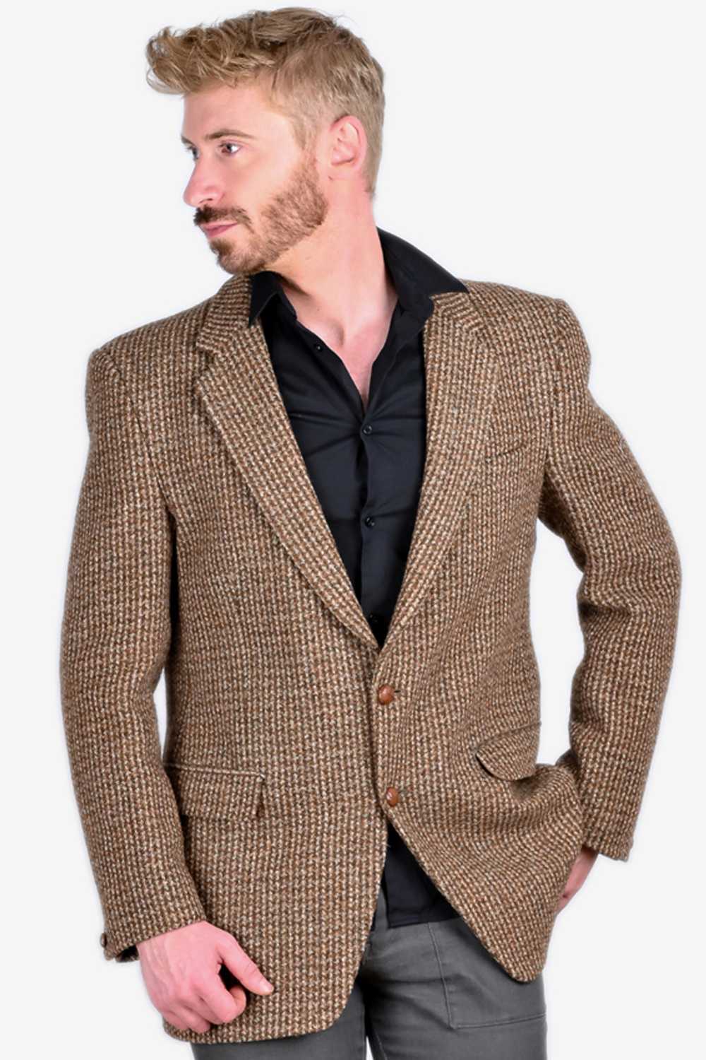 Vintage 1960’s Harris Tweed Jacket | Size 40 M - image 1