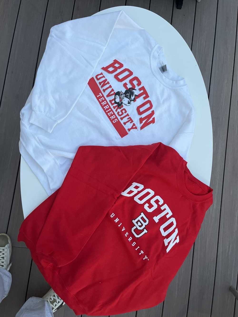 Boston University Terriers THROWBACK VTG LOGO Hockey Jersey Sz