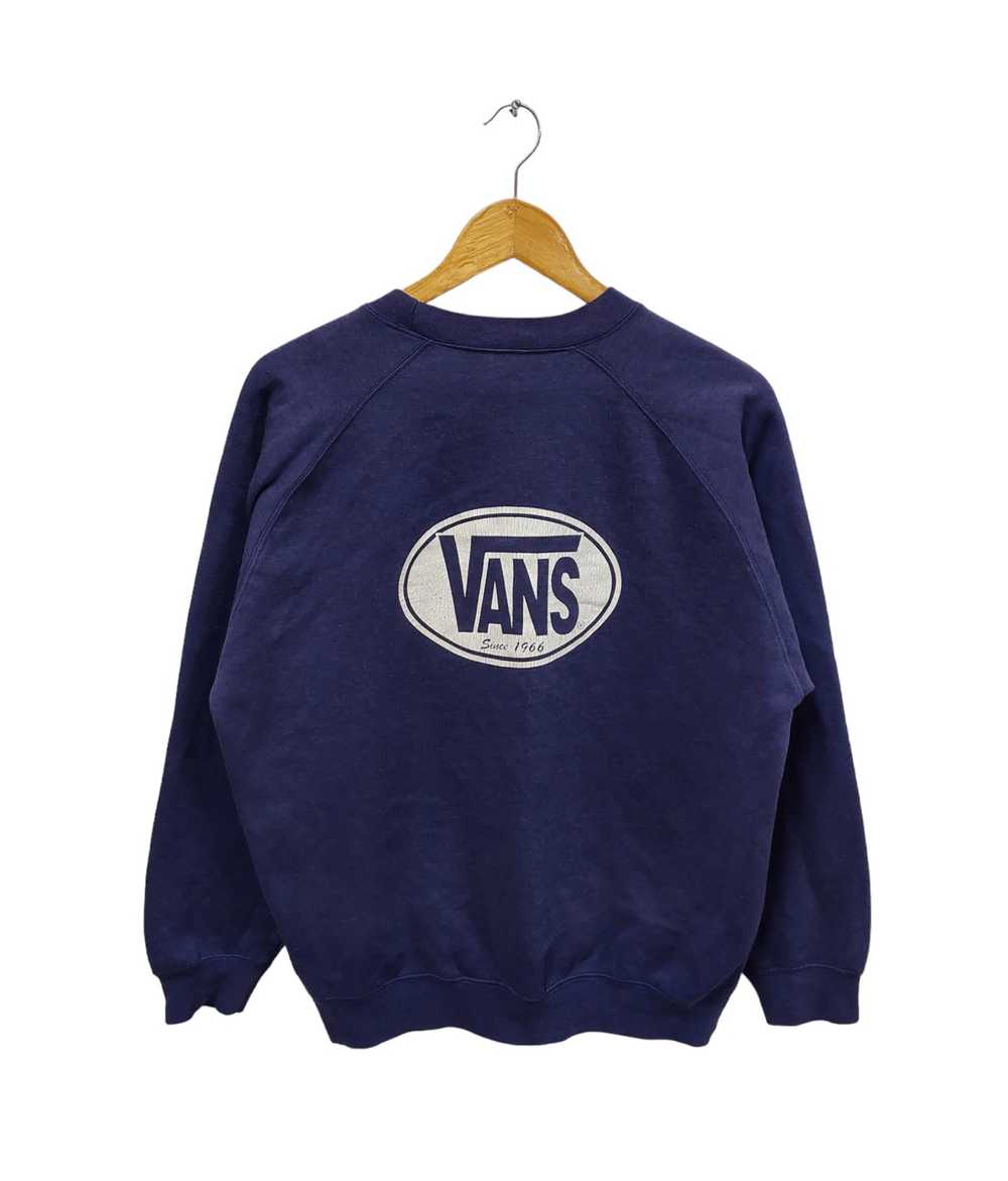 Vans × Vintage Vintage 90's Vans Streetwear Crewn… - image 1