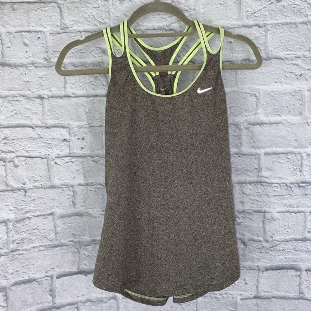 Nike Nike dri fit double strap racerback fitted t… - image 1