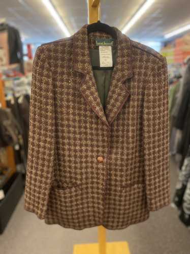 Vintage HARVE BENARD SZ. 12 PLAID WOOL JACKET