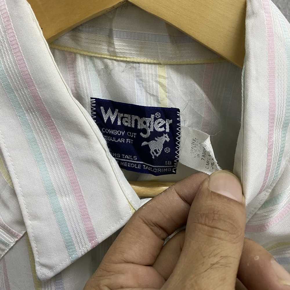 Vintage × Wrangler Vintage Wrangler Striped Rainb… - image 6