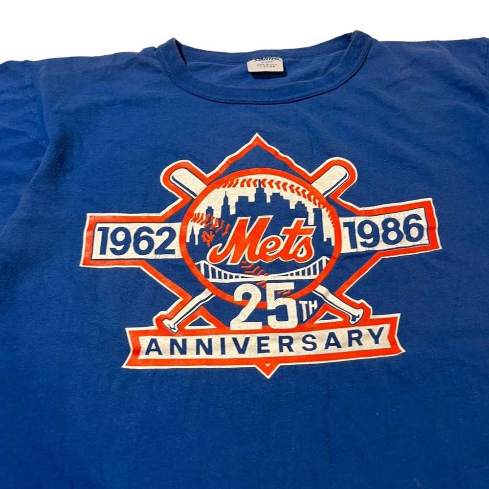 Mlb New York Mets Pinstripe Jersey 25th Anniversary 1962-1986 As