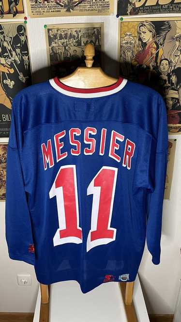 New York Rangers No11 Mark Messier Blue CCM Throwback Stitched Youth NHL Jersey