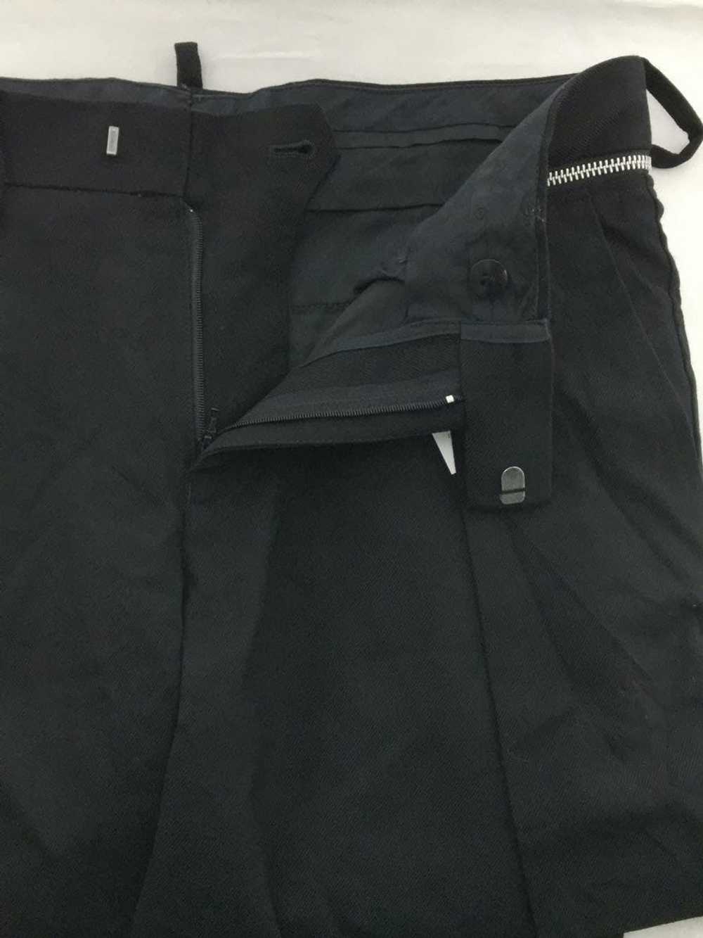 Undercover Cropped Pants Black Apron Wool Zip Des… - image 6