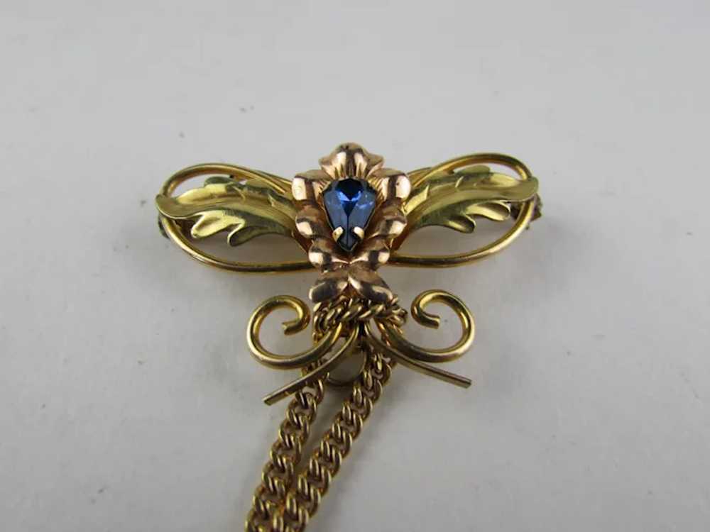 Vintage Van Dell 1950's Gold Filled Two Part Pin … - image 3