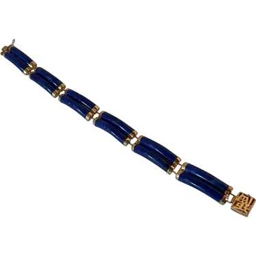 14KT Lapis Lazuli Bracelet