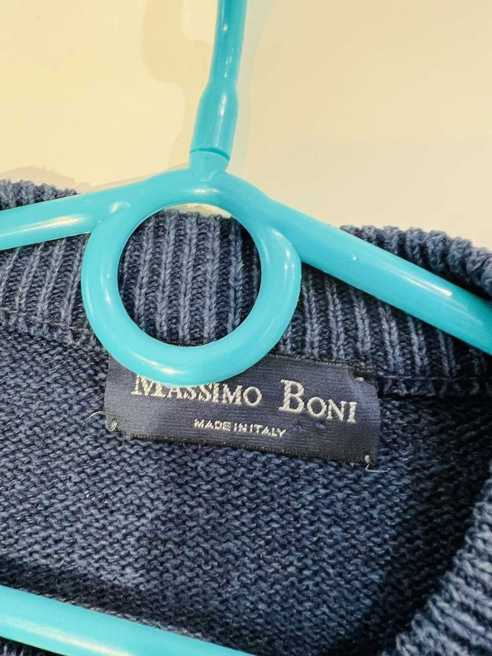 Made In Usa × Vintage Vintage sweater 90s blue co… - image 7