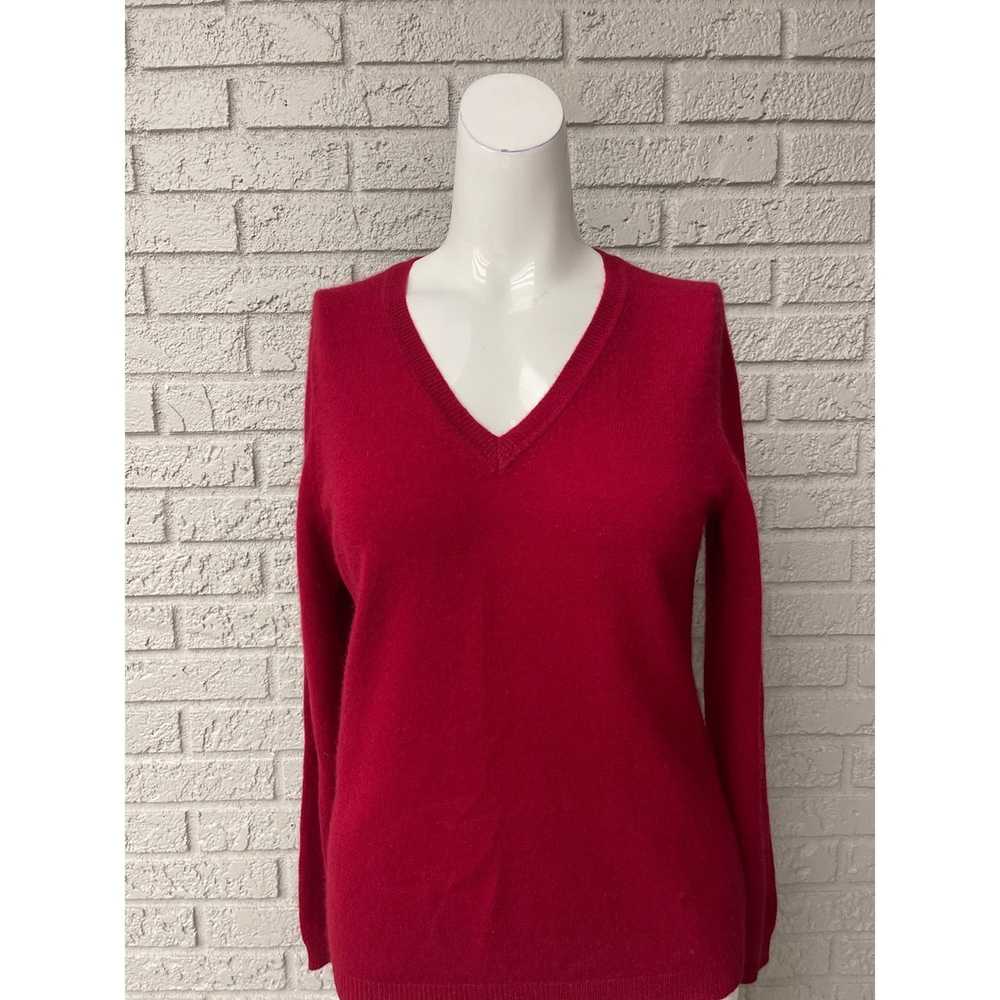 Other Simply Cashmere Red 100% Cashmere Sweater S… - image 1