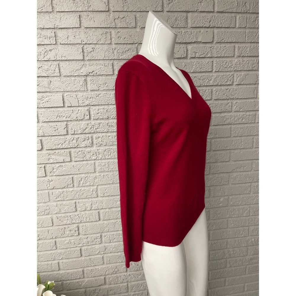 Other Simply Cashmere Red 100% Cashmere Sweater S… - image 3