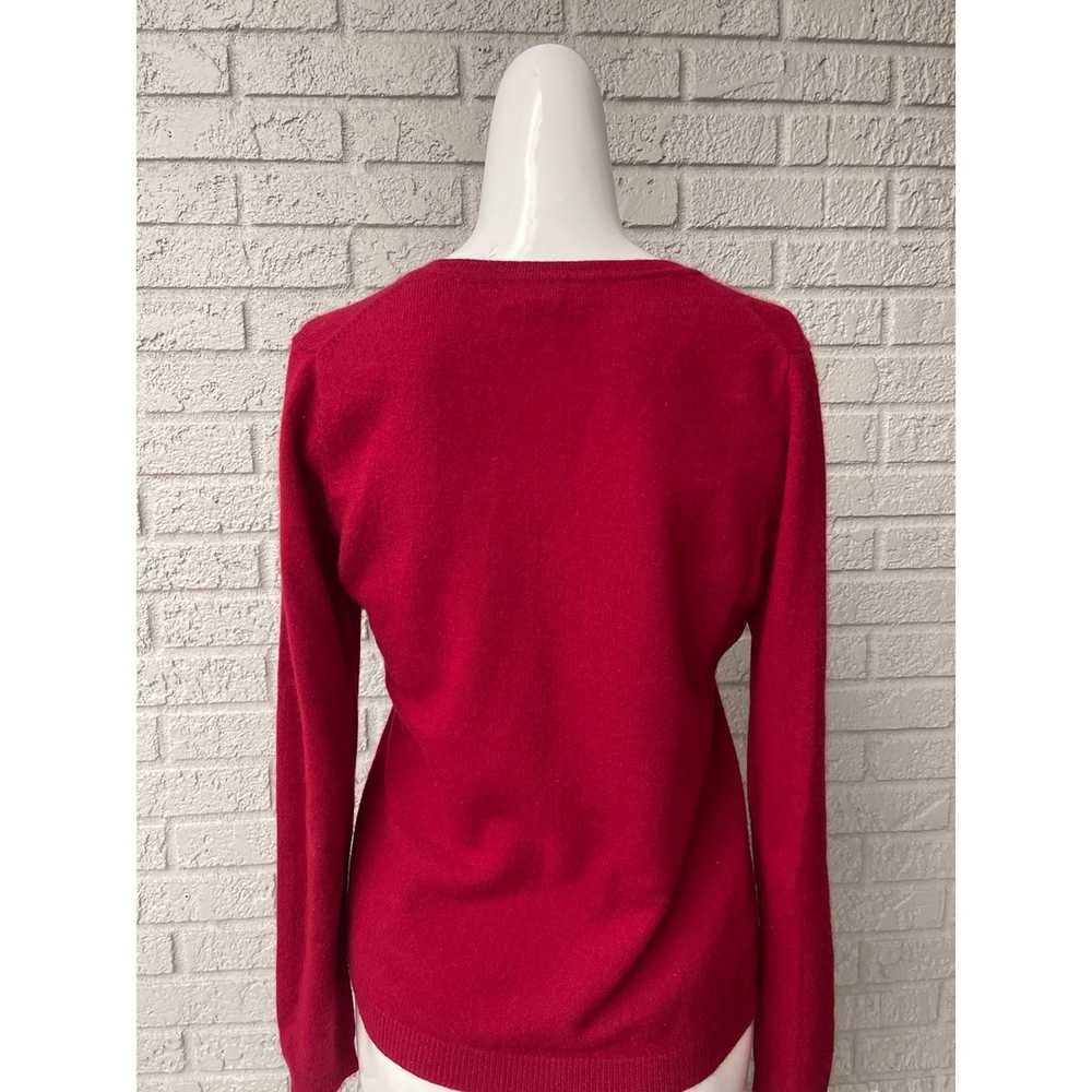 Other Simply Cashmere Red 100% Cashmere Sweater S… - image 4