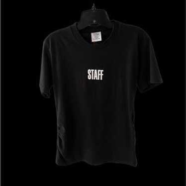 VETEMENTS staff cotton T-shirt サイズ L Vetements Charcoal Grey Staff Printed Cotton Knit T-Shirt S