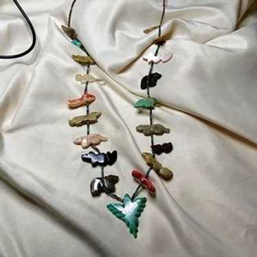 Vintage zuni fetish necklace - Gem