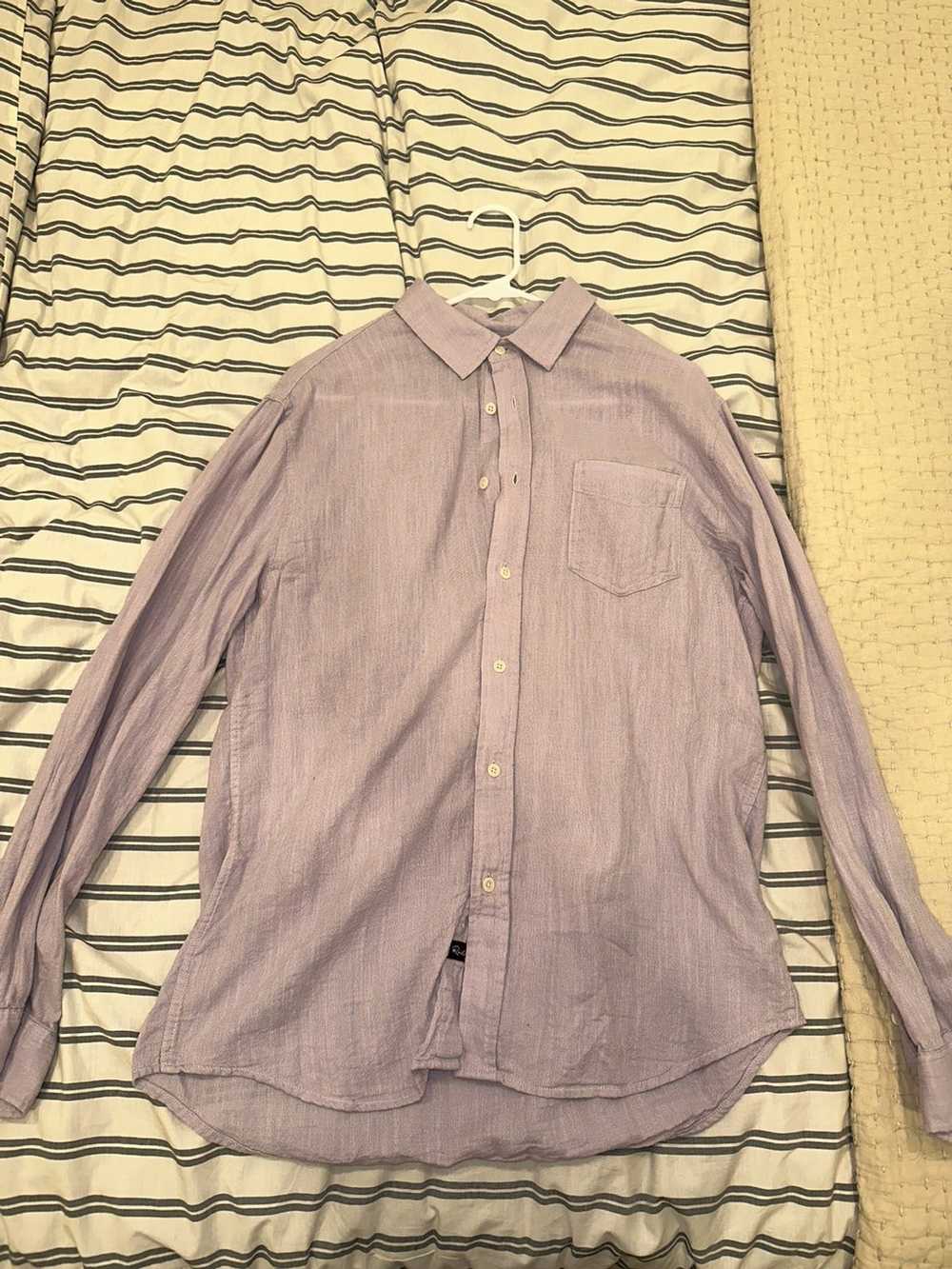 Rails Rails Lilac Linen/Soft Cotton Button Down S… - image 1