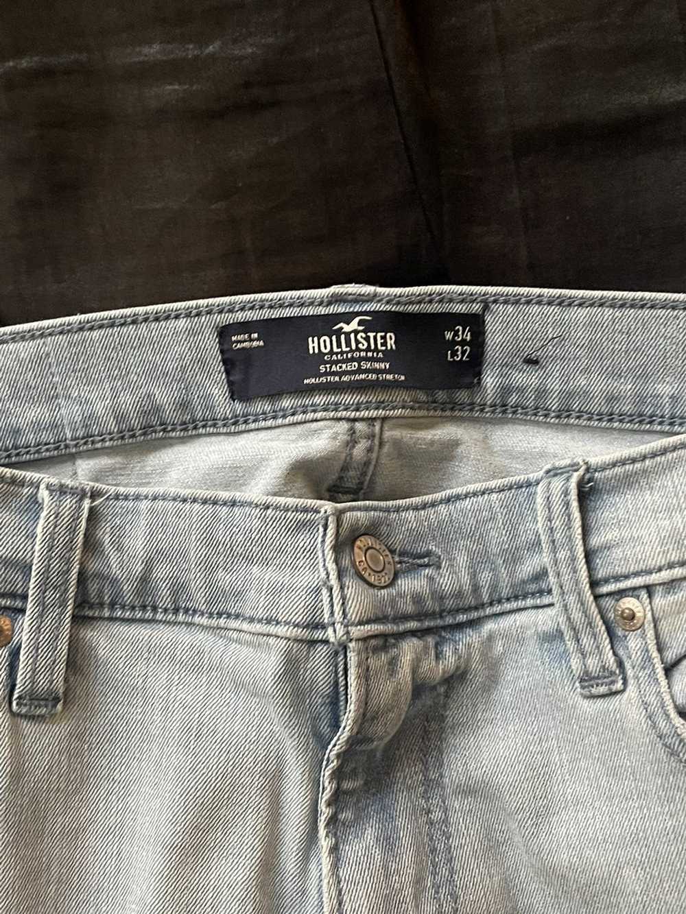 Hollister Hollister stacked distressed jeans - image 2