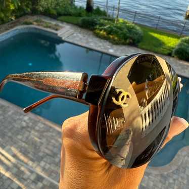 Chanel vintage shield sunglasses - Gem