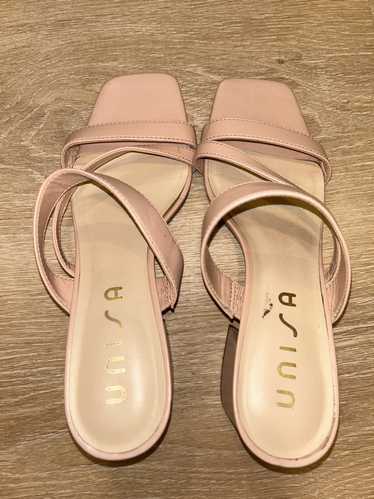 Designer Unisa light pink wedge heels