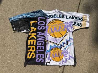 Vintage NBA Los Angeles Lakers single stitch T-shirt. Large front graphic.  Tagged is a men's large.