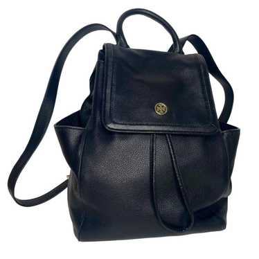 Tory Burch Tory Burch Landon Leather Backpack Bla… - image 1