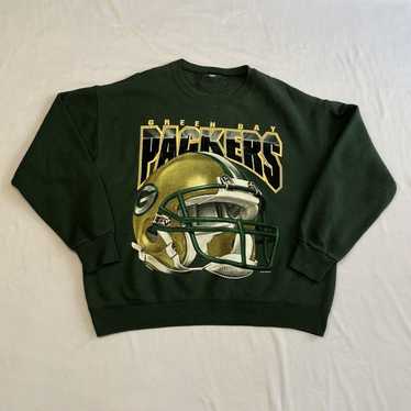 Green Bay Packers Football Sports NFL 2000s Black Helmet T Shirt Size 4XL |  SidelineSwap