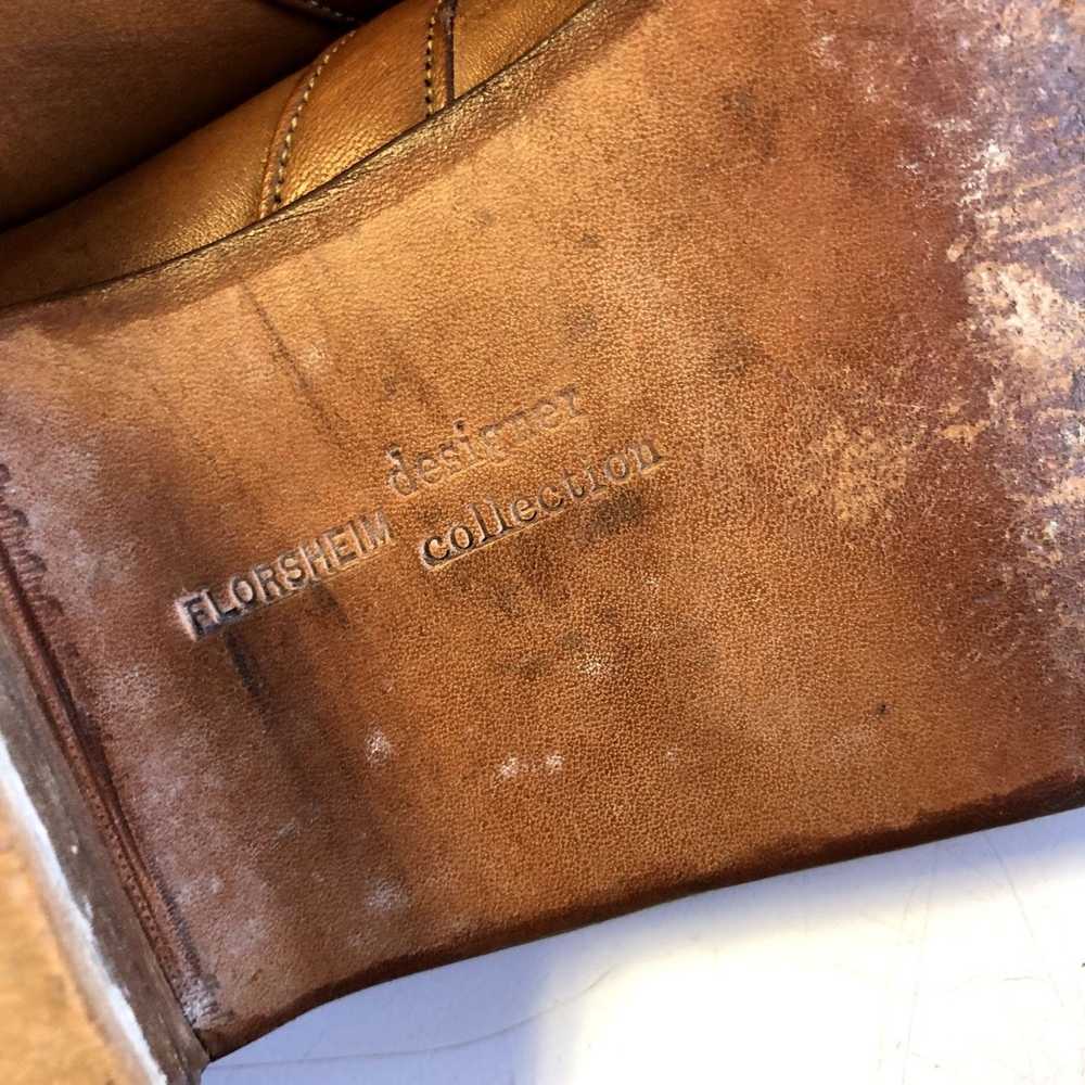 Florsheim 70's Florsheim DESIGNER COGNAC Leather … - image 11