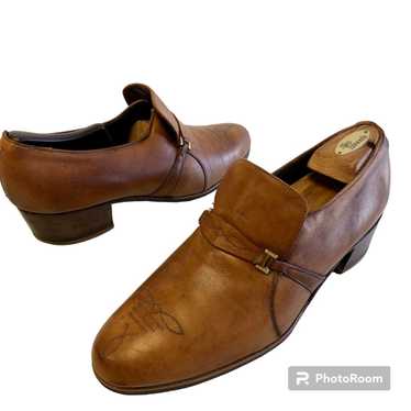 Florsheim 70's Florsheim DESIGNER COGNAC Leather … - image 1