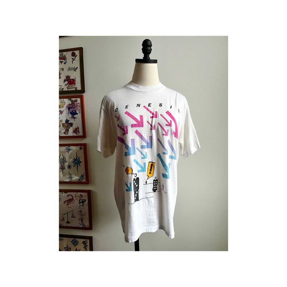 Vintage 80s vintage tee Genesis Invisible Touch t… - image 1