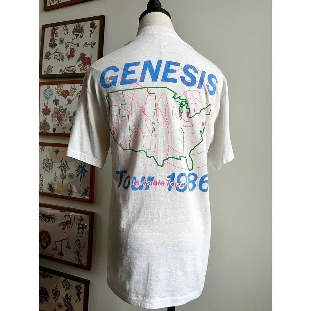 Vintage 80s vintage tee Genesis Invisible Touch t… - image 4