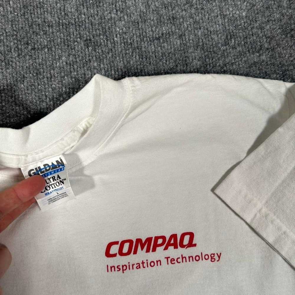 Gildan × Vintage Crazy Vintage 90s Compaq Tech T … - image 4