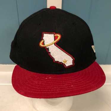 New Era Anaheim Angels Capsule Buried Treasure 50th Anniversary 59Fifty Fitted  Hat Brown/Red Men's - US