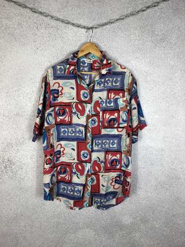 Art × Hawaiian Shirt × Sik Silk Vintage Art Crazy 