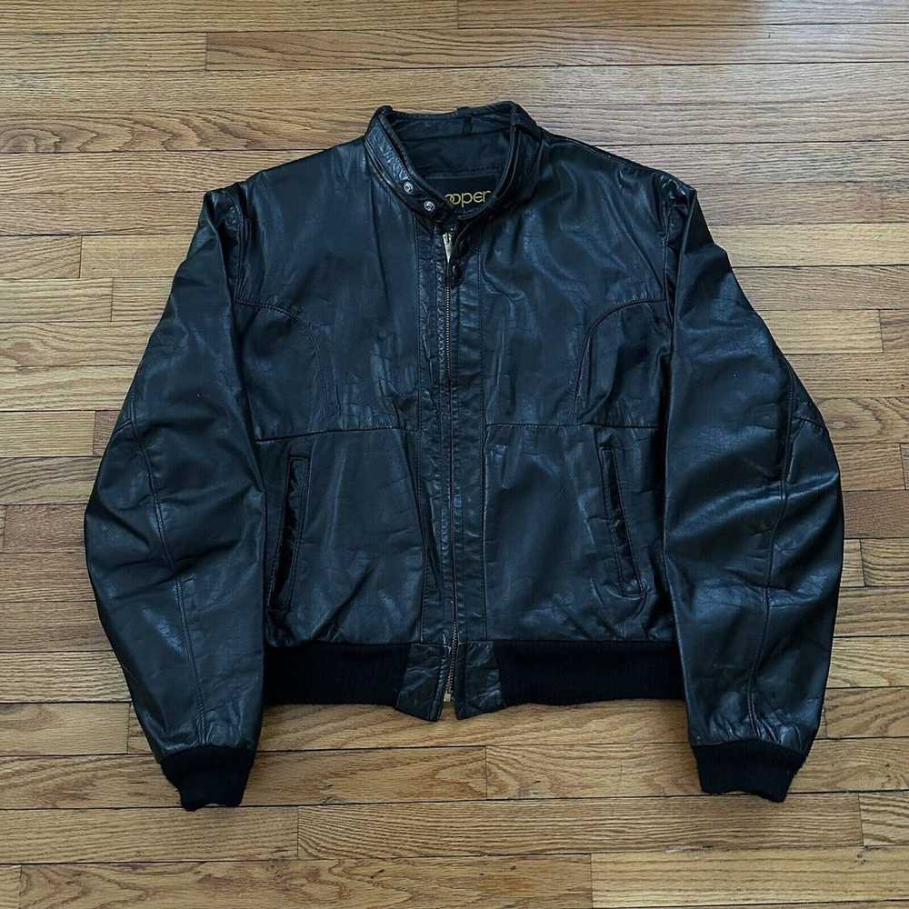 Cooper × Leather Jacket × Vintage Vintage 70s Coo… - image 1