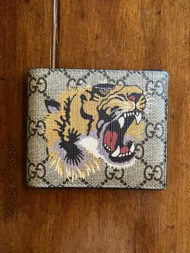 Gucci Gucci Tiger Print Wallet