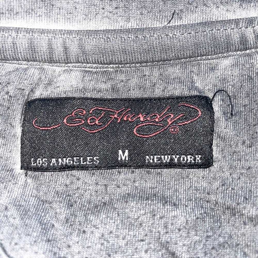 Ed Hardy × Streetwear × Vintage Ed Hardy Gray Vin… - image 5