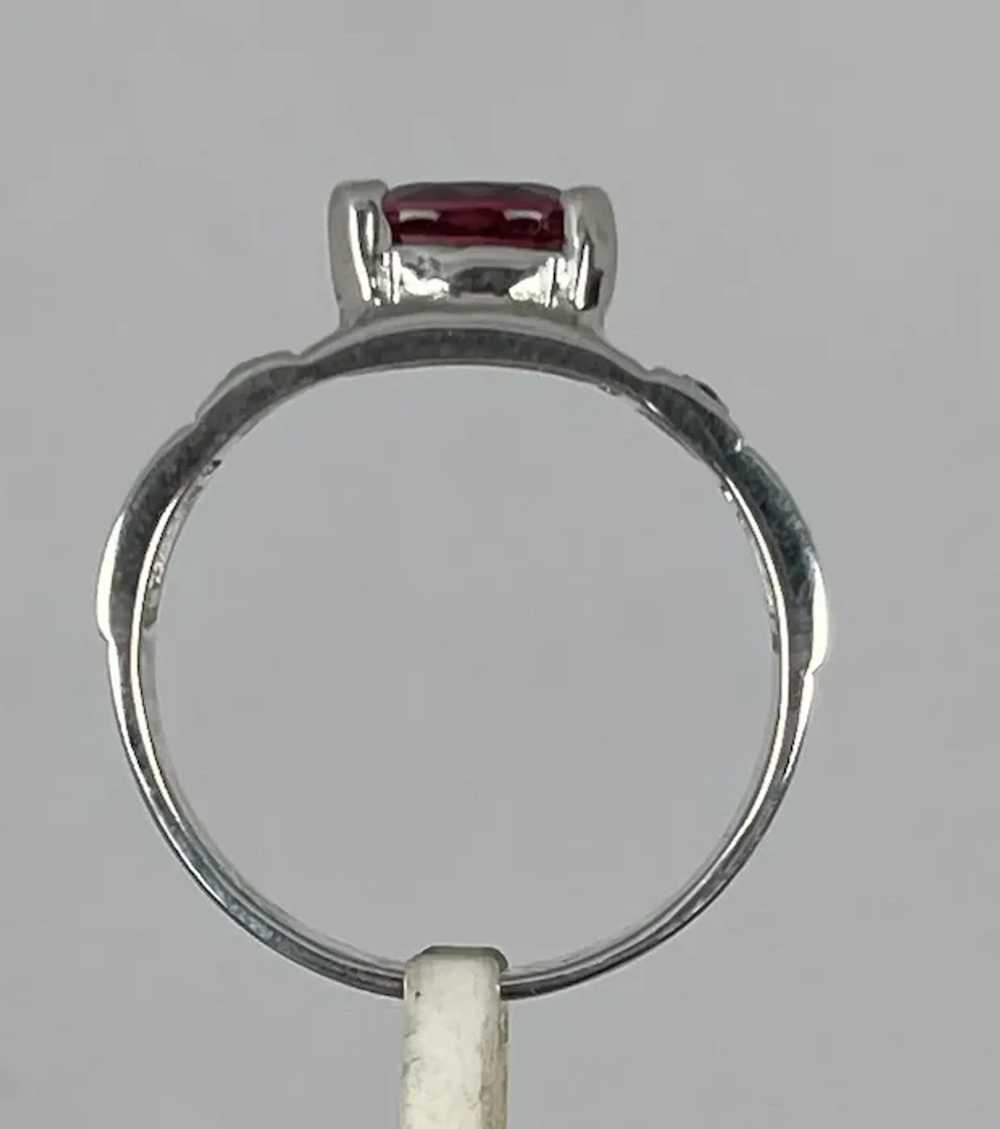 14k Pink Tourmaline & Diamonds Male Ring, free re… - image 5