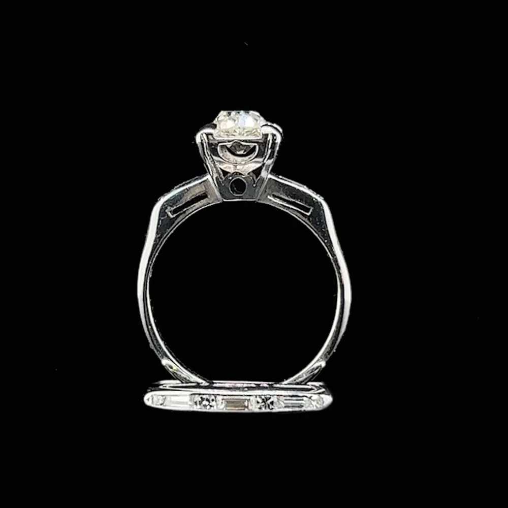 Art Deco .70ct. Diamond Antique Engagement - Wedd… - image 4