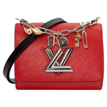 Louis Vuitton Red Epi Malletage Twist PM White Leather Metal ref.566817 -  Joli Closet