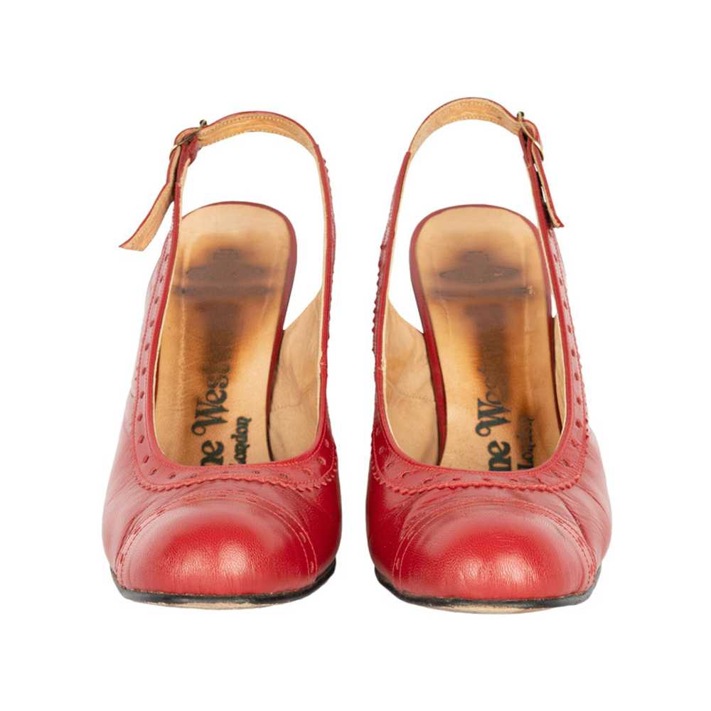 Vivienne Westwood Pumps/Peeptoes Leather in Red - image 2