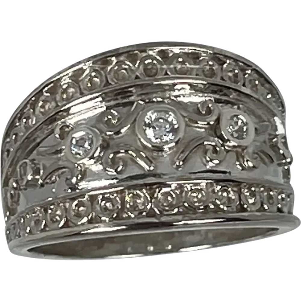 14k Diamond Ring, Free Resize - image 1