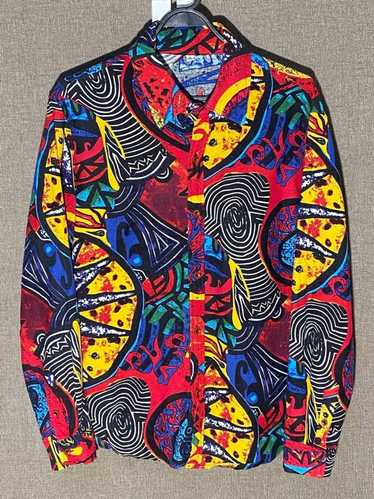 Art × Crazy Shirts × Vintage 90s Vintage Abstract… - image 1