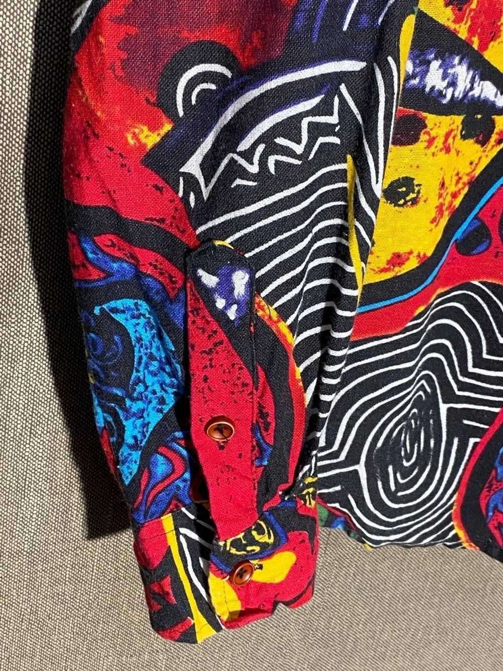 Art × Crazy Shirts × Vintage 90s Vintage Abstract… - image 2