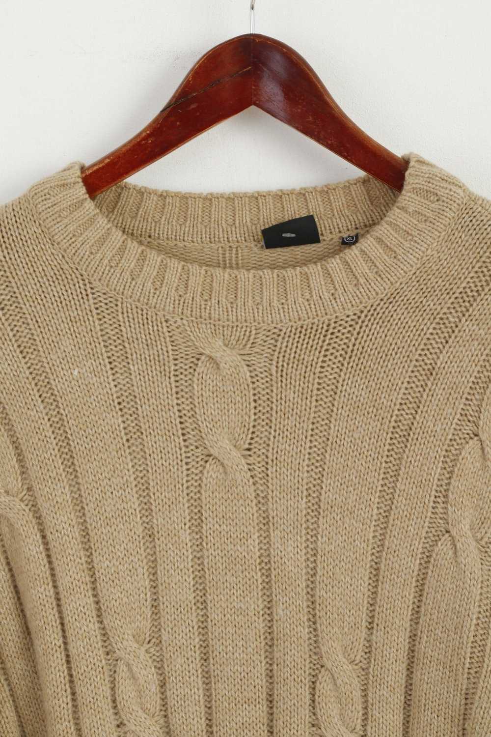 Camel Camel Active Men XL Jumper Brown Wool Acryl… - image 2