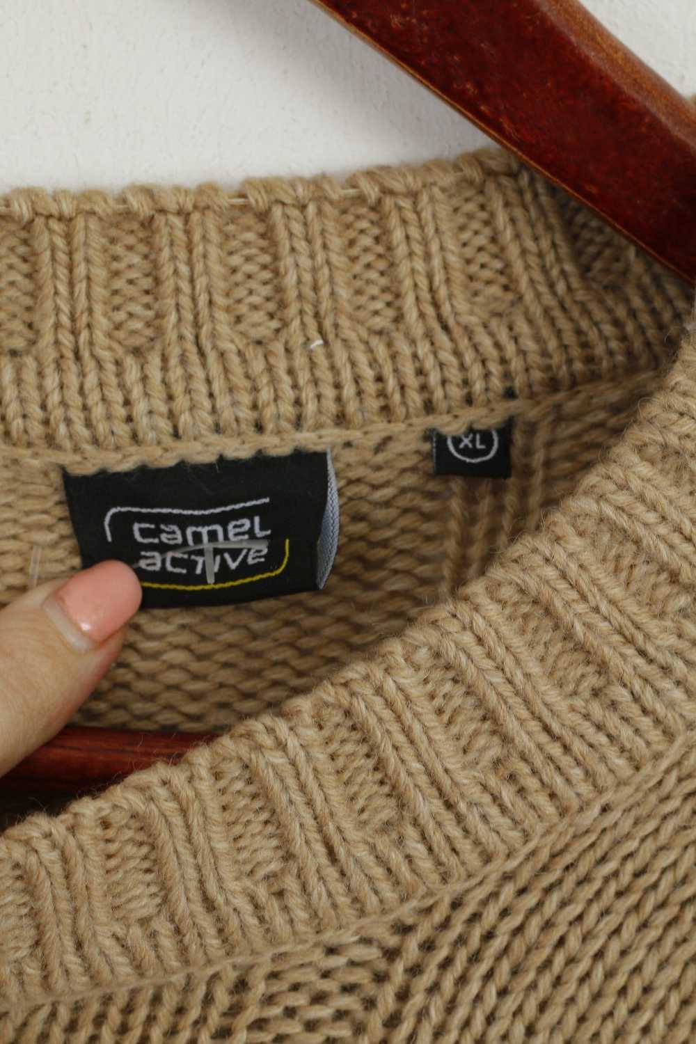 Camel Camel Active Men XL Jumper Brown Wool Acryl… - image 4