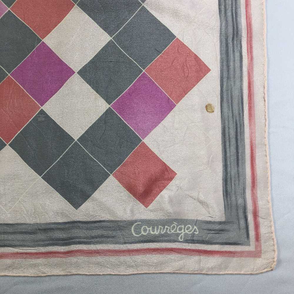 Courreges × Vintage Vintage Courreges Silk Scarf - image 4