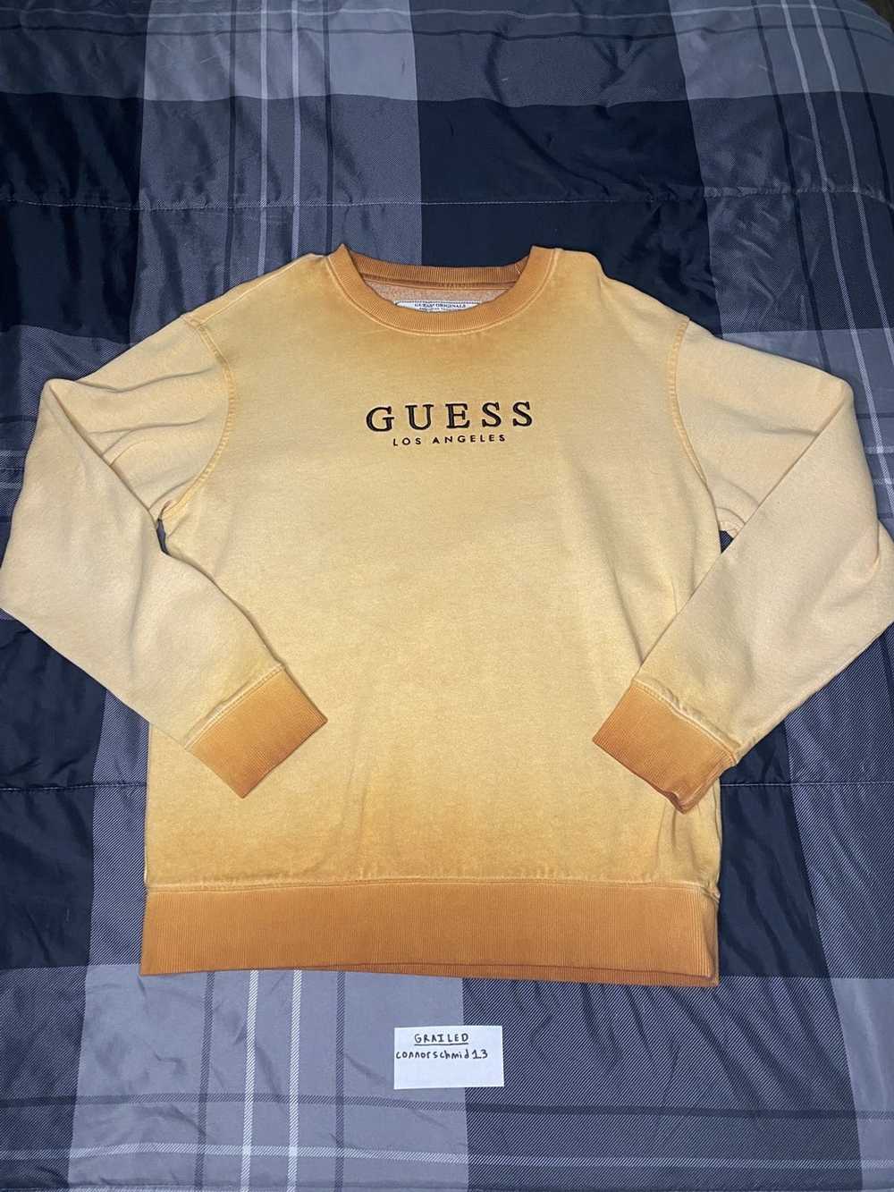 Guess Guess Faded Yellow Crewneck Sweatshirt - image 1