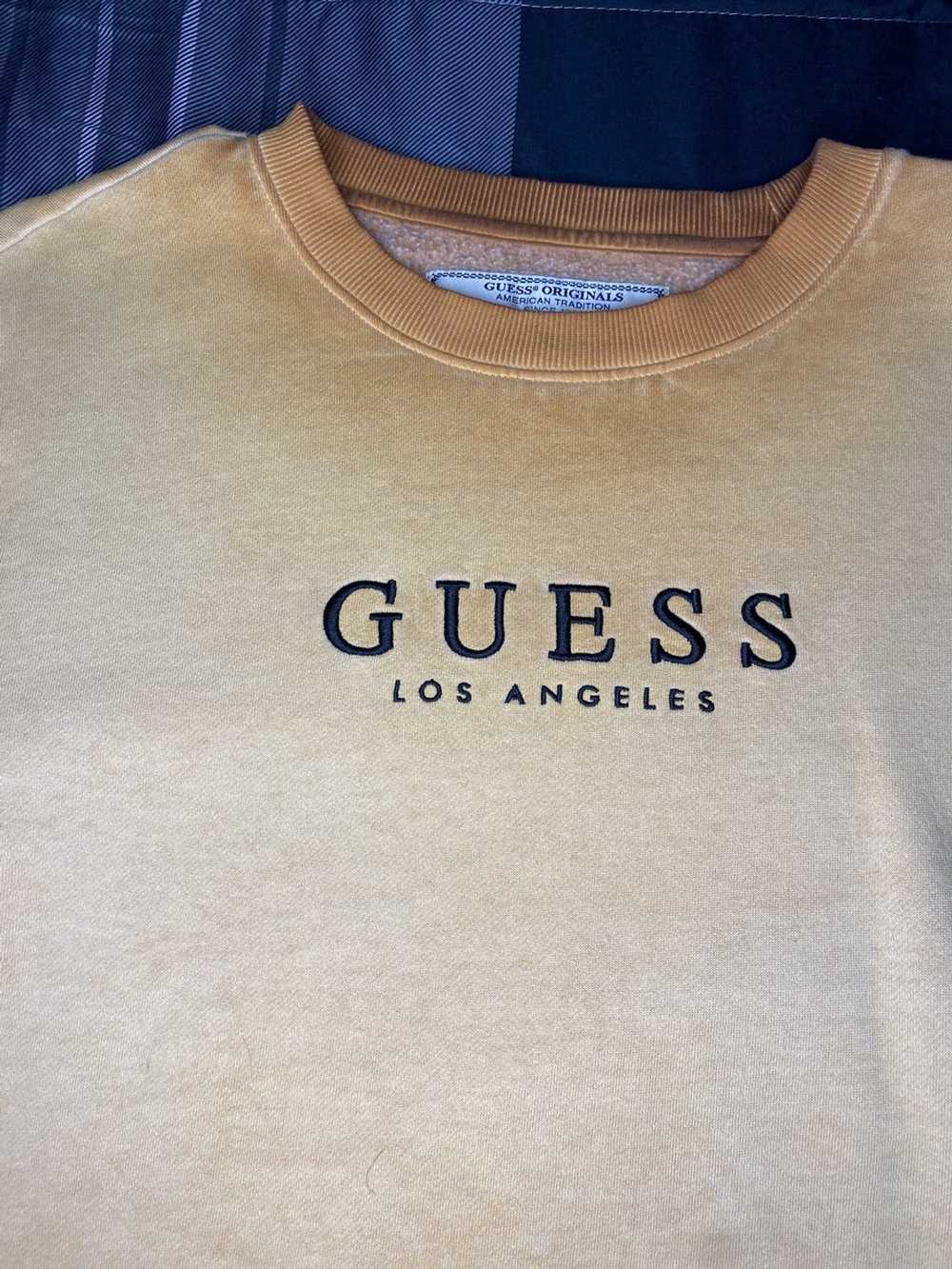 Guess Guess Faded Yellow Crewneck Sweatshirt - image 2