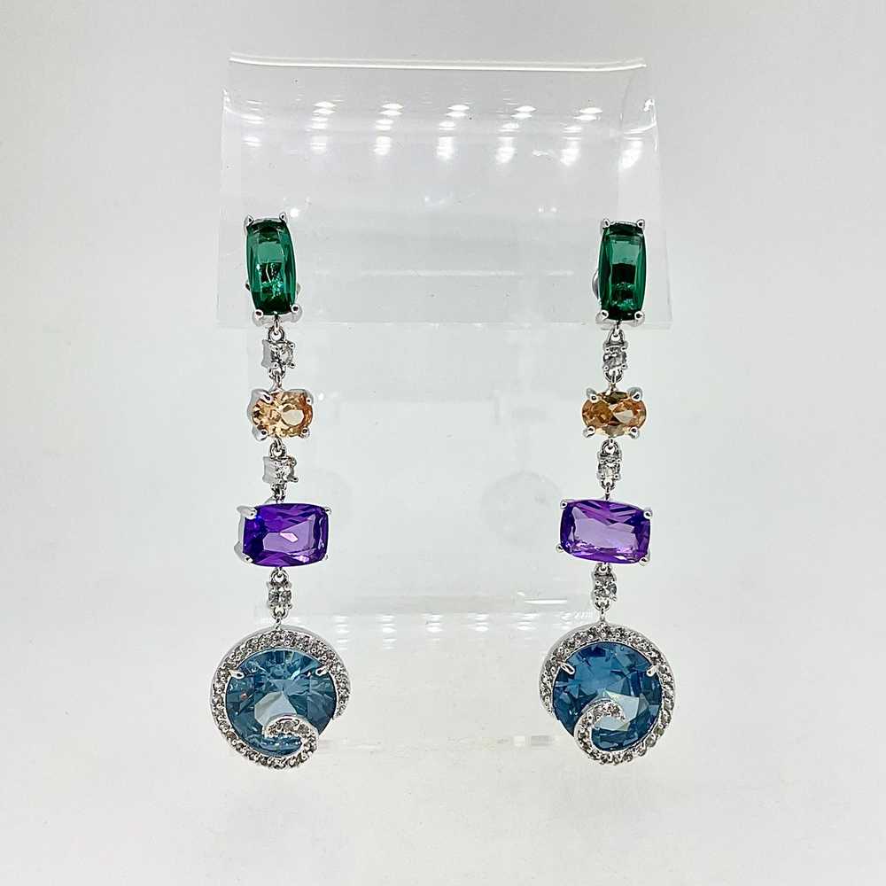 Sterling Silver and Assorted Colored Stones Set - image 6