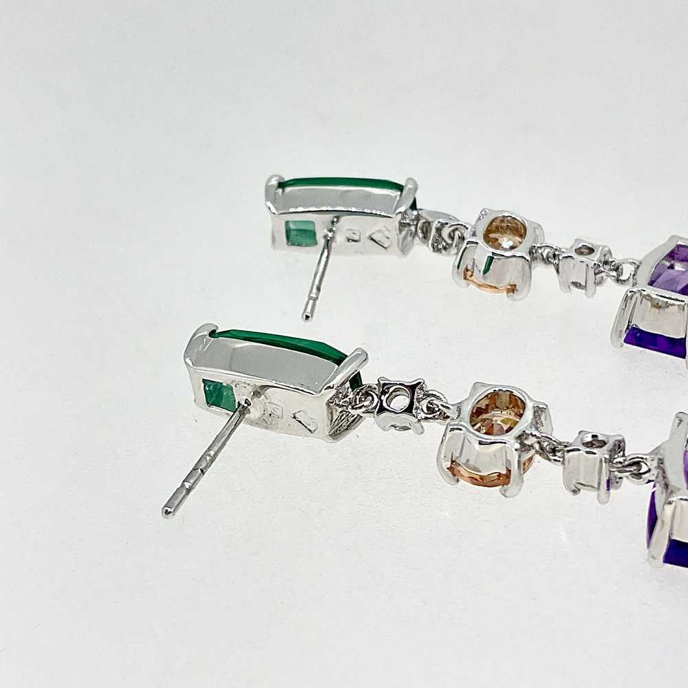 Sterling Silver and Assorted Colored Stones Set - image 8