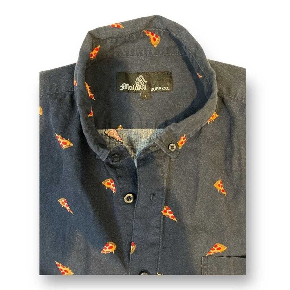Molokai Surf Co. Molokai Pizza Button Down Top Si… - image 3